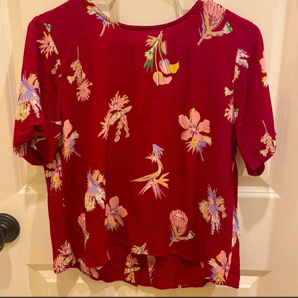 Madewell Floral Print Top - Size M